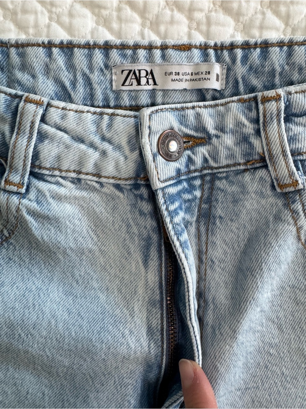 Zara Light Blue Denim Jeans